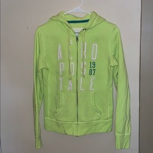 A comfy zip up hoodie only worn once!